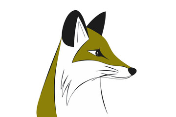Obraz premium An illustration of a fox head