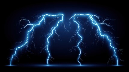 Electric storm strikes desert landscape dramatic lightning display nighttime nature photography