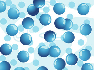 abstract blue background with water bubbles