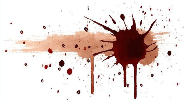 Dynamic blood splatter action artwork abstract setting digital art creative environment artistic viewpoint vibrant concept