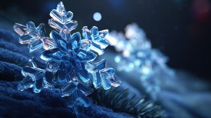 Light transparent snowflakes PNG overlay, photorealistic soft snowfall