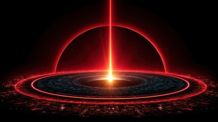 Cosmic event black hole formation outer space digital art dark environment dramatic viewpoint theoretical concepts