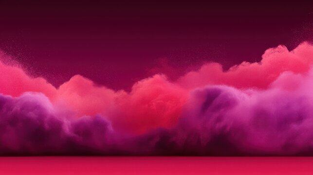 Colorful abstract clouds at sunset digital art vibrant environment atmospheric view creative concept for visual impact