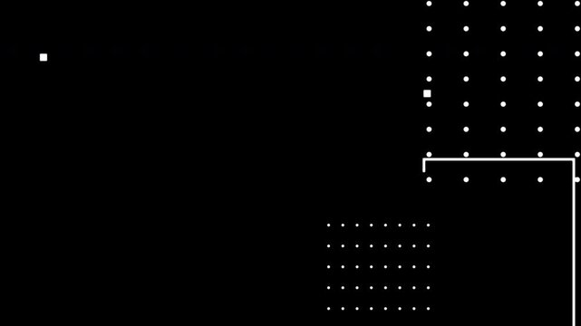 Abstract geometric pattern memphis design and animation