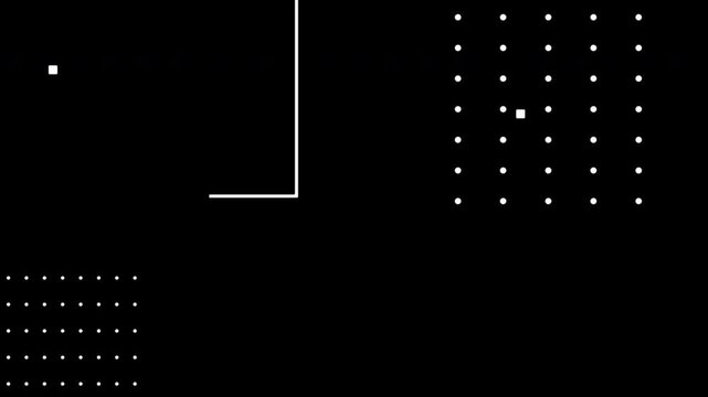 Abstract geometric pattern memphis design and animation