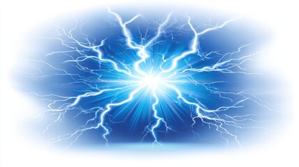 Dynamic lightning strikes nature digital art electric environment close-up view power and energy concept