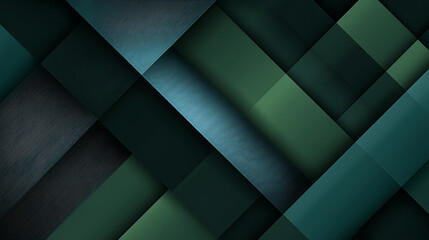 Geometric abstract dark green and teal overlapping planes image