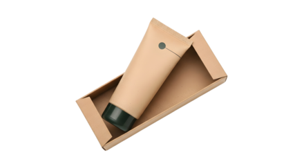 Elegant Cream Tube in Brown Box