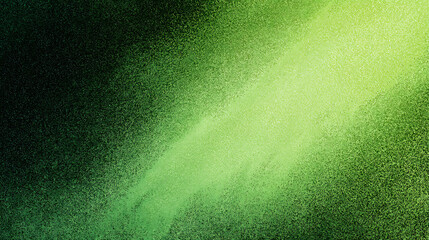 Gradient spray paint texture with light green and dark green hues abstract background
