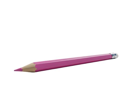 Pink pencil, a simple writing tool for drawing