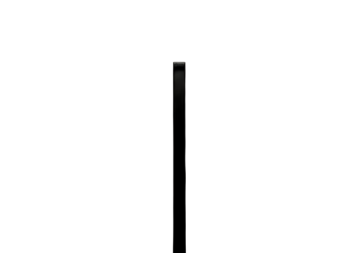Side view of a sleek black tablet for design use