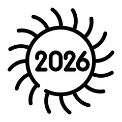 2026 celebration icon