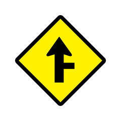 Priority side road icon vector design intersections roads sign symbols