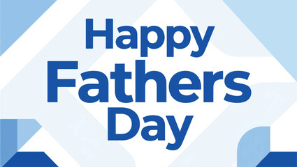 Happy Father's Day Illustration With Abstract Design Vector Design Template