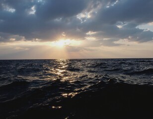 Fototapeta premium A sunset on the sea