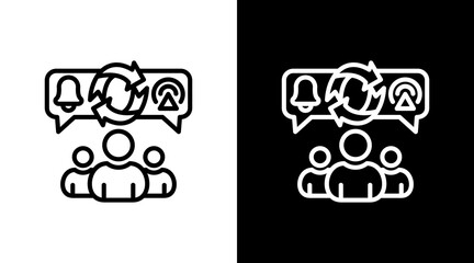 Communication Plan With Icon Set Design	