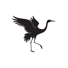 Crane Silhouette design vector