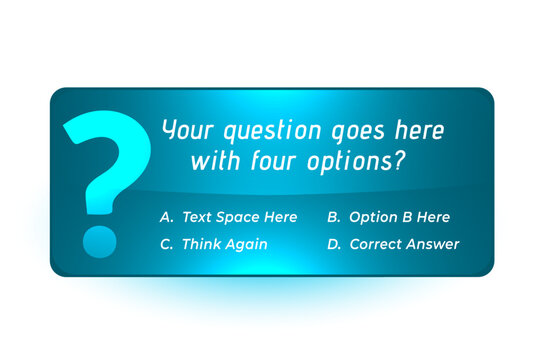 multiple option quiz banner with trivia twist for social media interaction