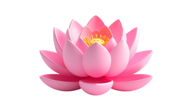Pink lotus flower on a black background