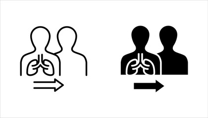 Human organ transplantation icon set. caldiology transplantation concept, human organ donation, vector illustration on white background