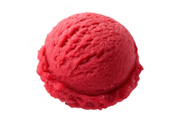 Raspberry sorbet ice cream scoop frozen dessert