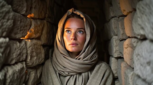 The Annunciation of the Most Holy Theotokos. The Virgin Mary and the Archangel Gabriel. 