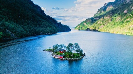 Explore Lovrafjordens Serene Landscape With