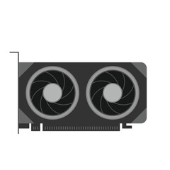 illustration of a computer graphics card