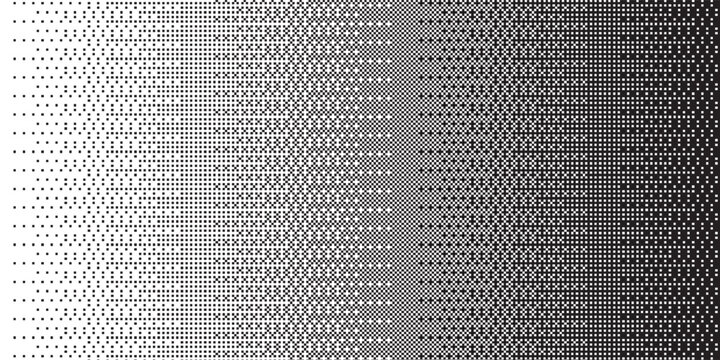 minimalist pixelated bitmap gradient texture. Black and white dither pattern background. Abstract glitchy pattern. vector