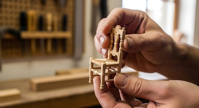 Craftsman Assembling Wooden Furniture - Powered by Adobe