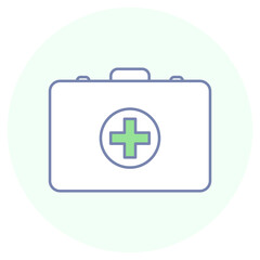 First Aid Medical Kit icon, Emergency Medical Kit, First Aid Box, Safety Health Pack, Rescue Treatment Kit