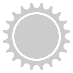 Gray cogwheel icon