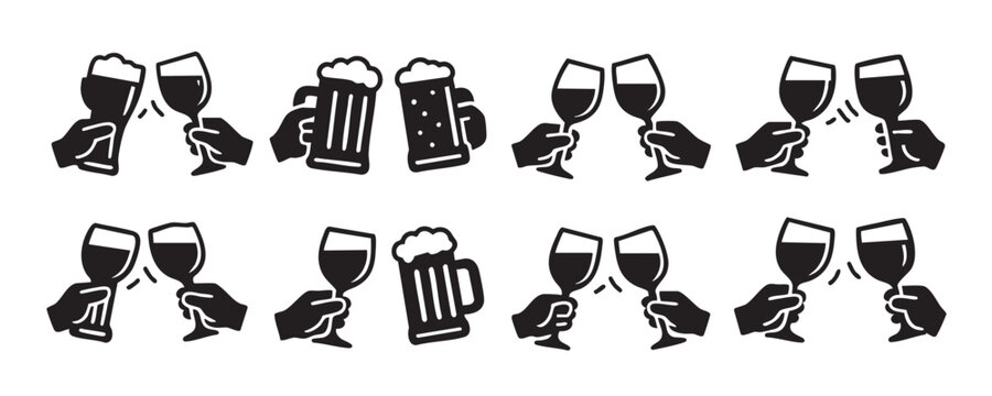 black and white con set featuring coffee drinks beach travel.