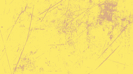 Yellow background with distressed texture and scattered brown speckles and lines grunge