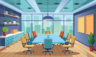 Modern office conference room