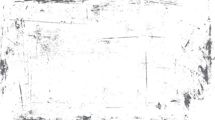 Abstract grey grunge texture with distressed scratches and speckles on white background vector