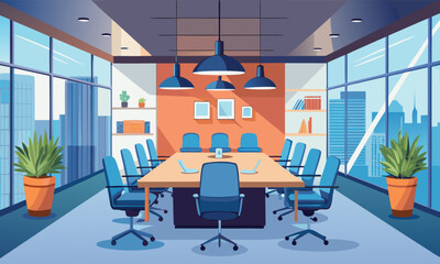 Modern office conference room
