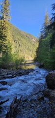 river in the mountains