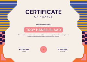 Certificate - Excellence