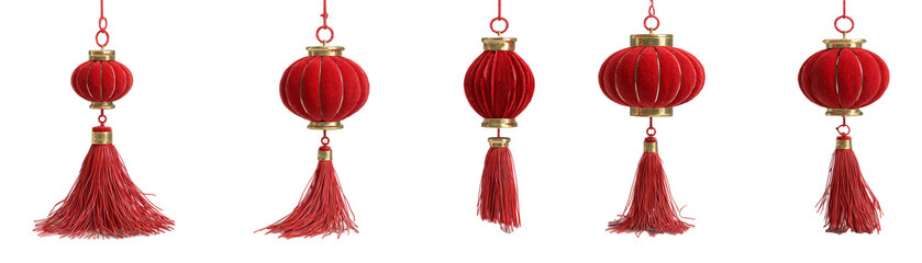 Chinese New Year Chinese Knots, isolated white background