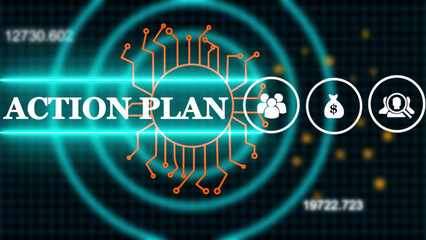 Word writing text Action Plan. Business image showcasing list of things or schedule to be made thia current year Male human wear formal work suit presenting presentation	
