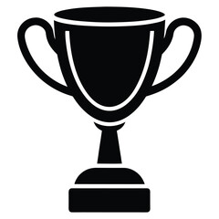 trophy cup vector icon