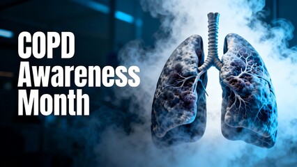 Chronic obstructive pulmonary disease awareness month concept