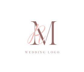RM monogram logo. calligraphic signature icon. wedding logo