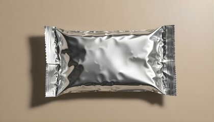 Clean Silver Foil Bar Mockup on Wood