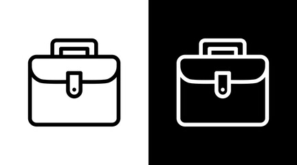 Briefcase With Icon Set Design