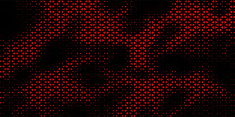 Geometric isometric triangles halftone cover design set