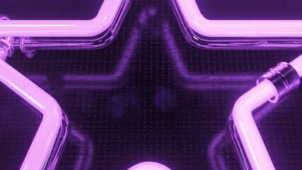 Neon astral radiance on grid