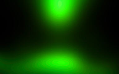 Abstract Green Gradient with Dark Edges and Concentric Light Pools