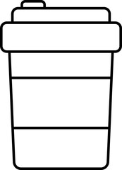 Cute coffee cup and drink container line